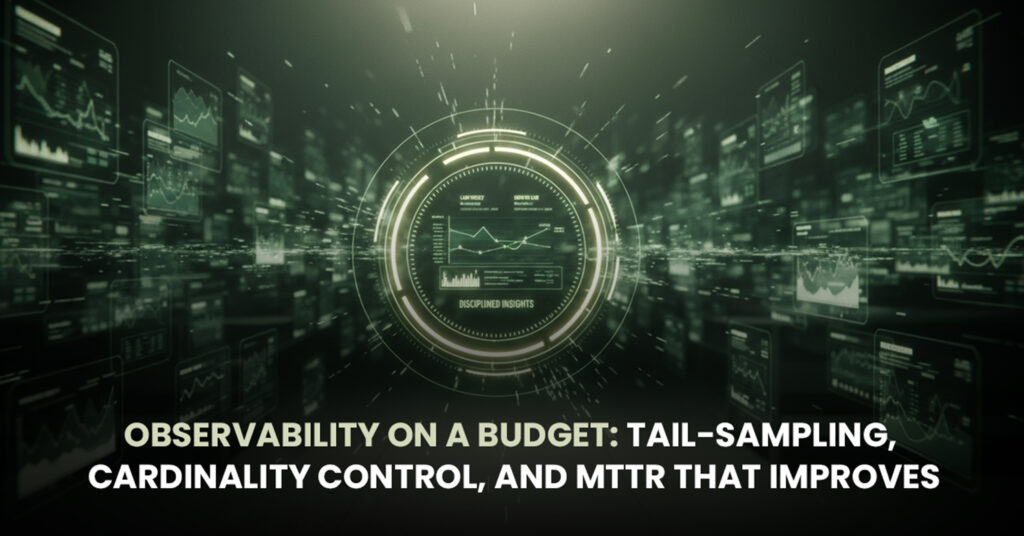 Observability on a Budget- Tail-Sampling, Cardinality Control, and MTTR That Improves