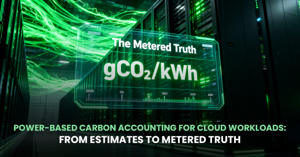 Power-Based Carbon Accounting for Cloud Workloads- From Estimates to Metered Truth