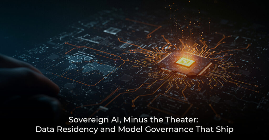 Sovereign AI, Minus the Theater Data Residency and Model Governance That Ship