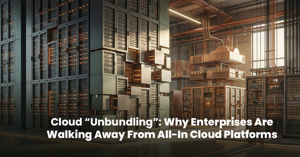 Cloud “Unbundling”- Why Enterprises Are Walking Away From All-In Cloud Platforms