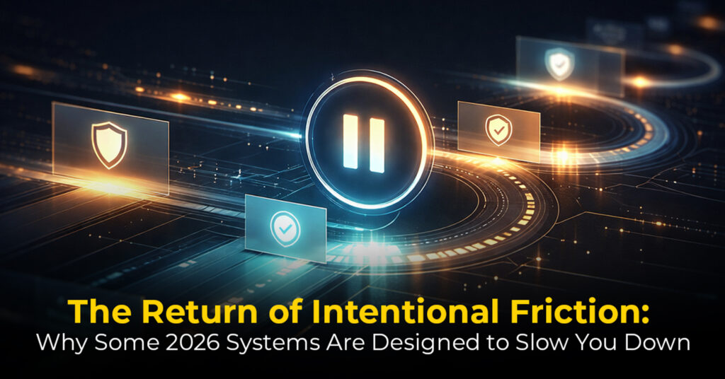 The Return of Intentional Friction- Why Some 2026 Systems Are Designed to Slow You Down