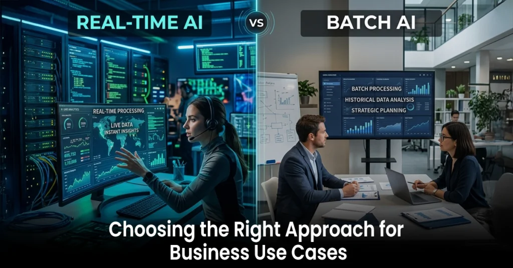Real-Time AI vs Batch AI: Choosing the Right Approach for Business Use Cases