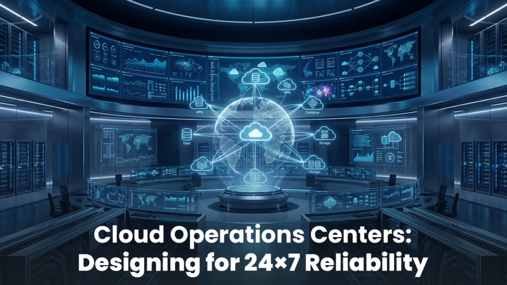 Cloud Operations Centers: Designing for 24×7 Reliability